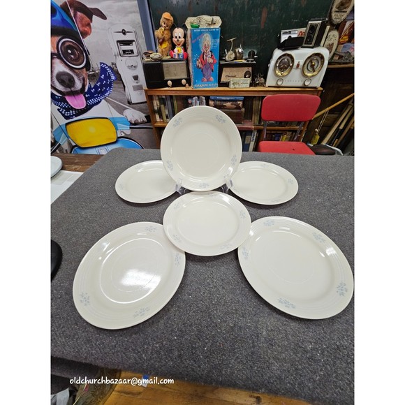 6pcs- Salad Plate Lace Bouquet (Corelle) by CORNING - Picture 3 of 7